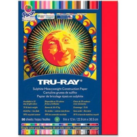 PACON CORPORATION Pacon® Tru-Ray Construction Paper 9" x 12" Festive Red 103431